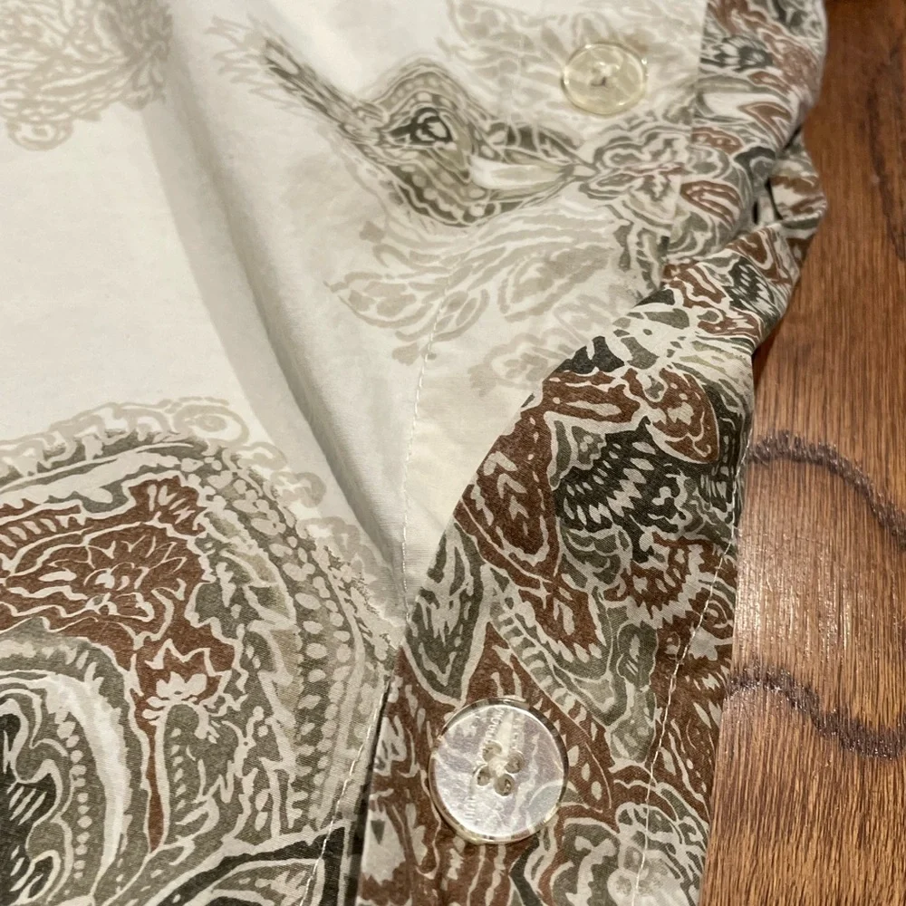 Pottery Barn Serrano Medallion Paisley Full/Queen Duvet Cover 100% Cotton